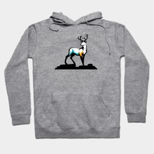 Colorful Deer in the forest Hoodie